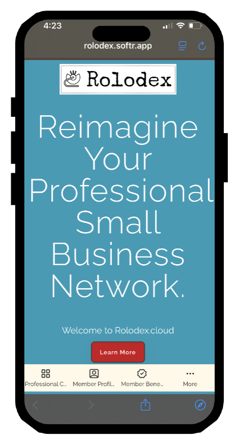 A screenshot of a website called rolodex