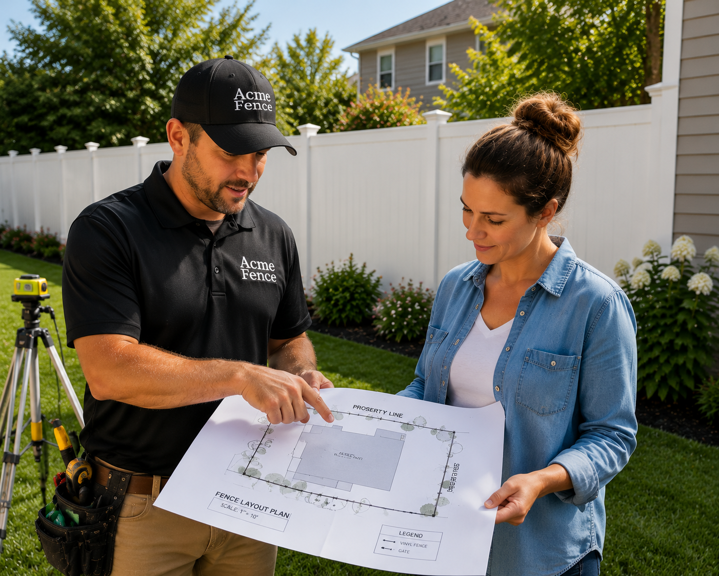 installation planning and property line review