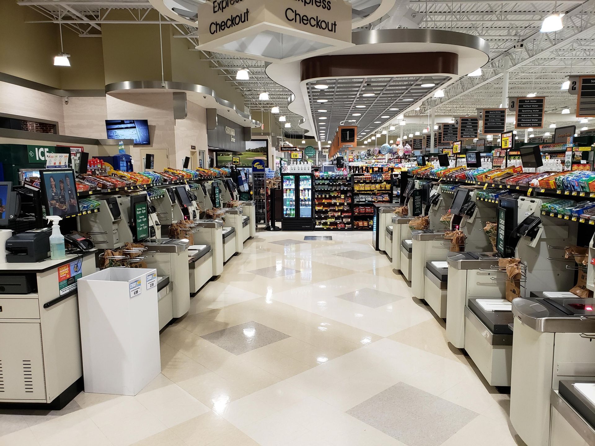 Large bullpen Self Checkout solution 