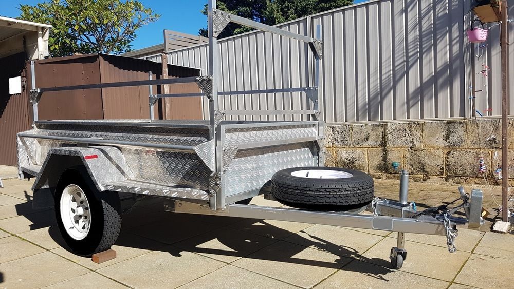Aluminum Utility Trailer With Spare Tire — Rod's Engineering & Lifetime Trailers in Bli Bli, QLD