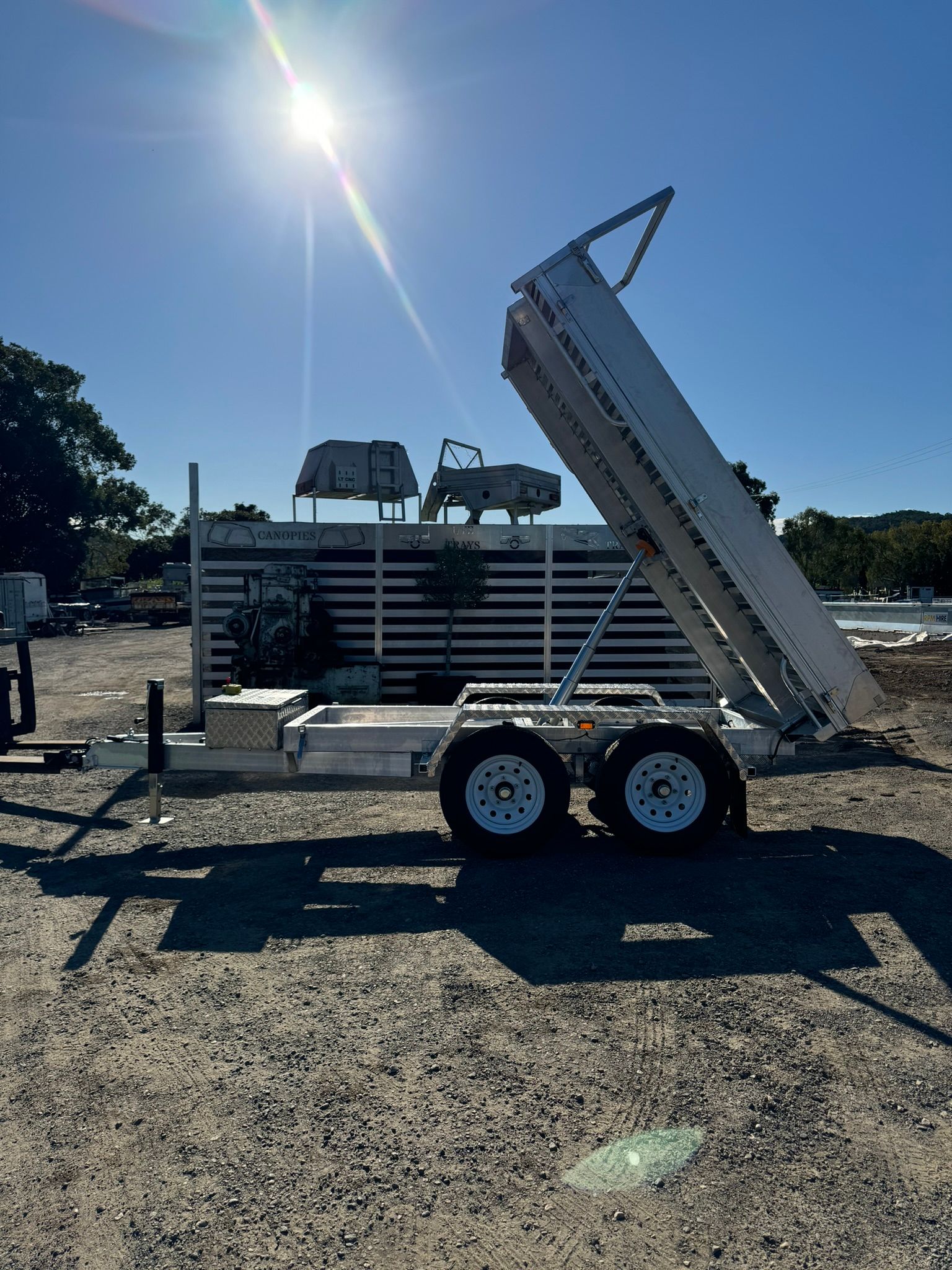 Silver Pickup Truck With a Custom Aluminum Canopy — Rod's Engineering & Lifetime Trailers in Bli Bli, QLD