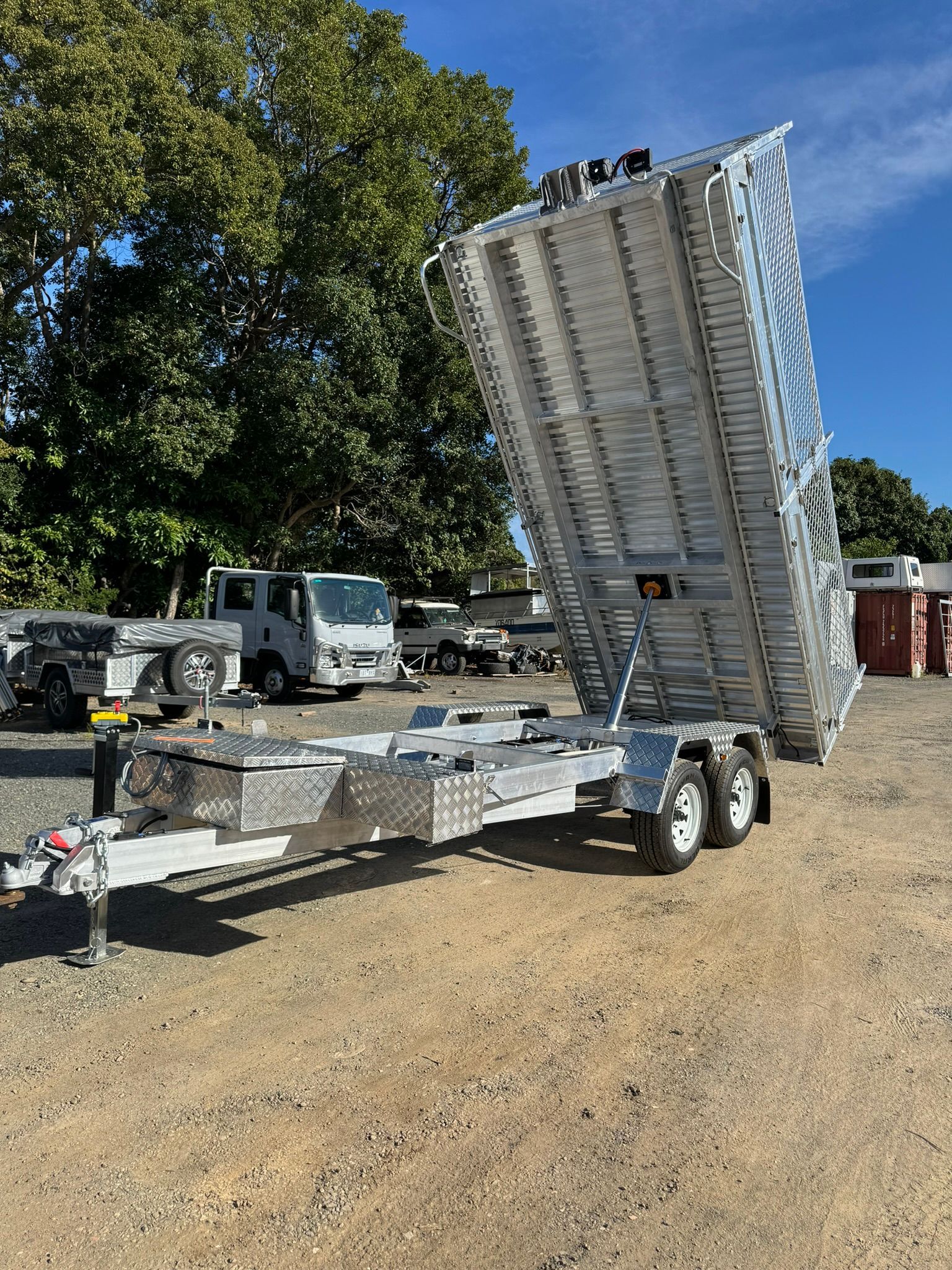 White Pickup Truck With an Aluminum Canopy — Rod's Engineering & Lifetime Trailers in Bli Bli, QLD