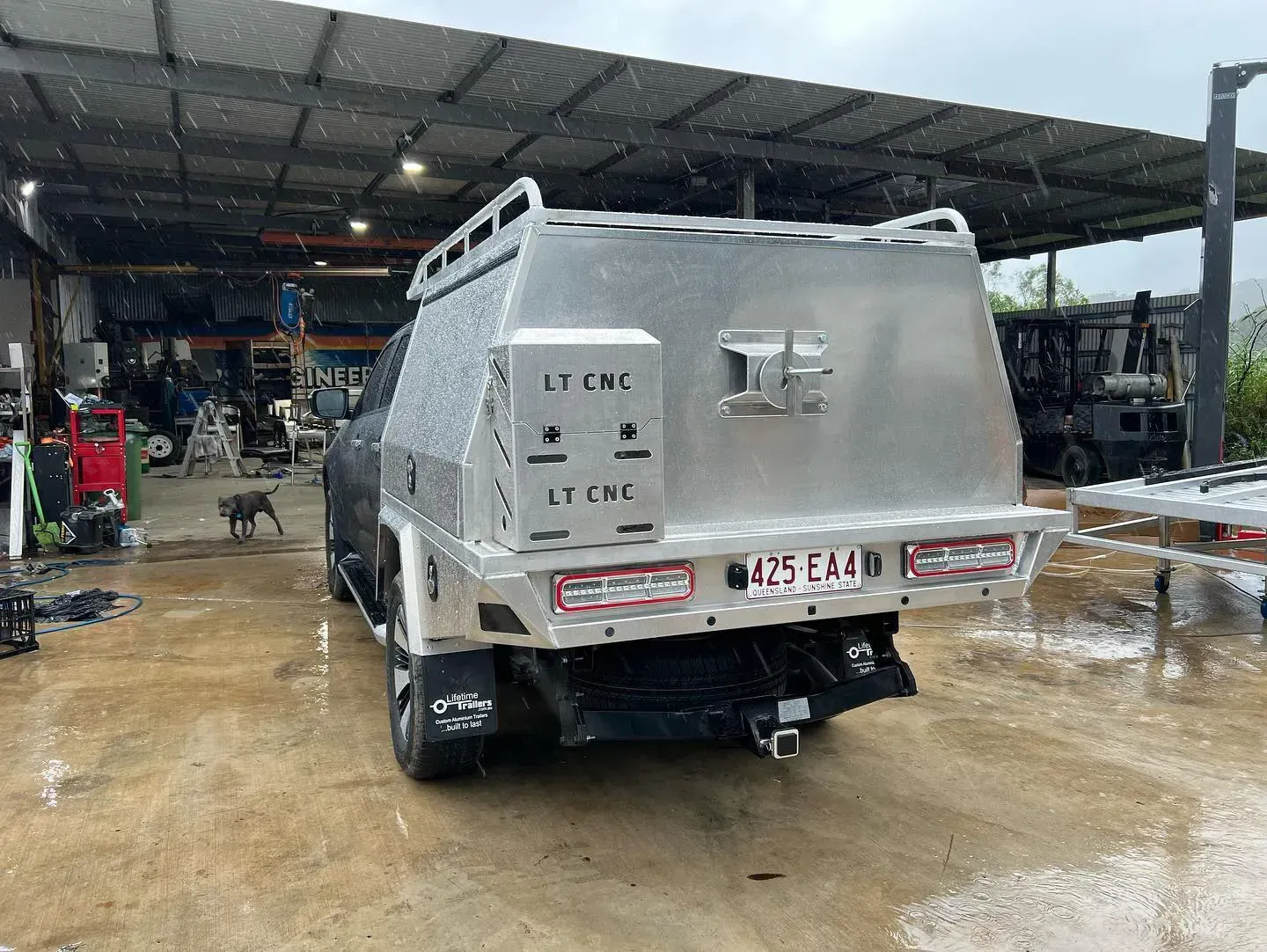 Aluminum Utility Truck Bed With Canopy — Rod's Engineering & Lifetime Trailers in Bli Bli, QLD