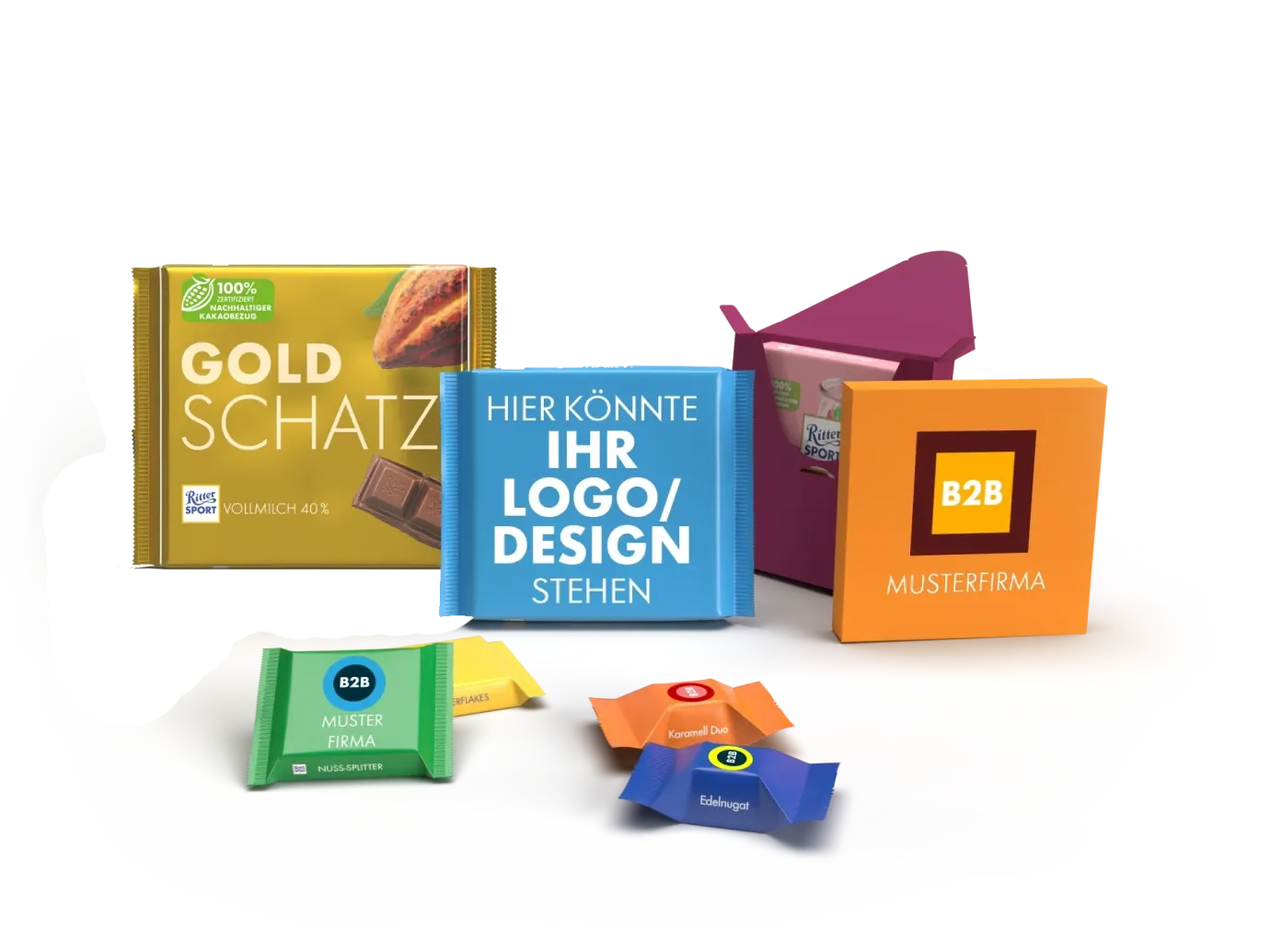 Ritter Sport B2B Sortimentsübersicht