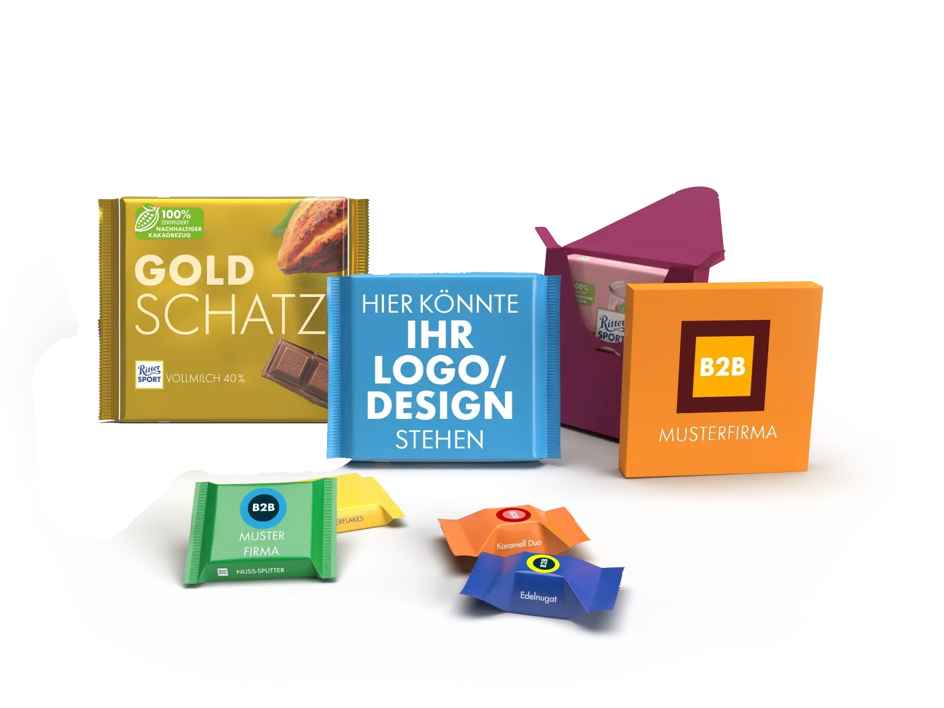 Ritter Sport B2B Sortimentsübersicht