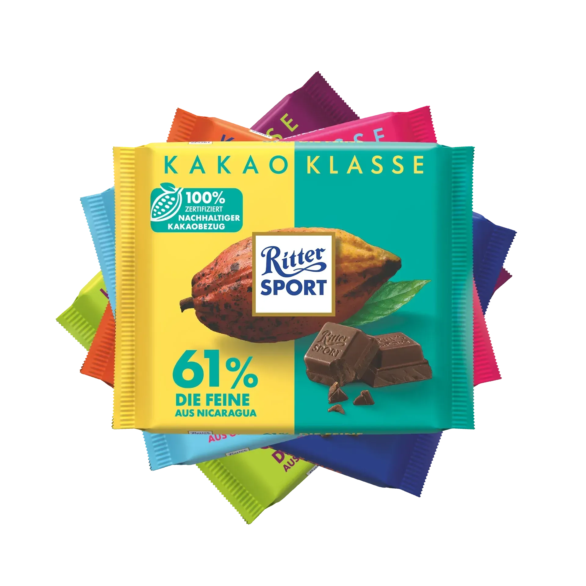 Ritter Sport B2B 100g Schokolade Kakao Klasse
