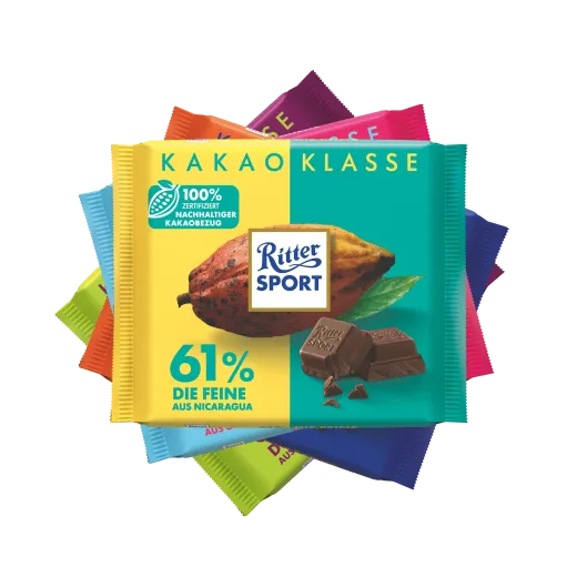 Ritter Sport B2B 100g Schokolade Kakao Klasse