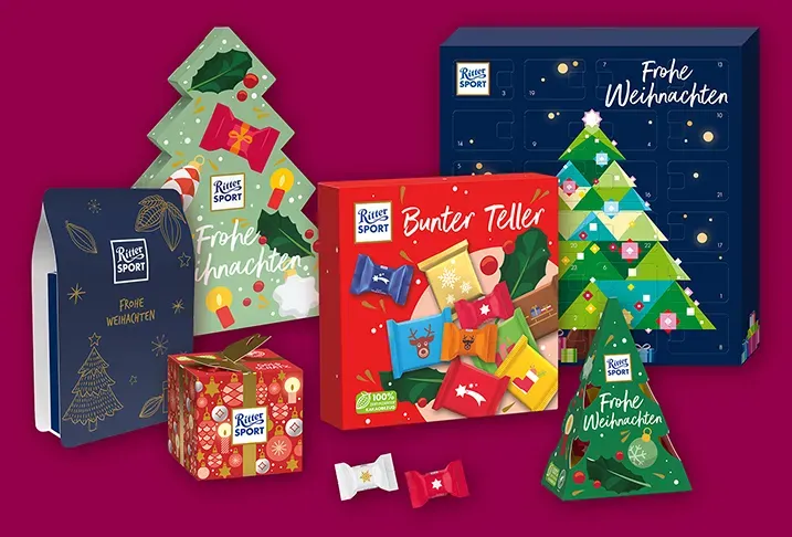 A christmas advent calendar with a christmas tree on it.
