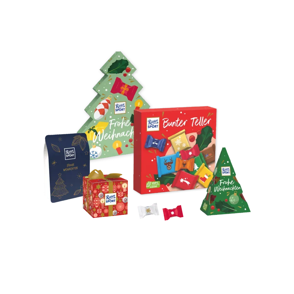 A christmas advent calendar with a christmas tree on it.
