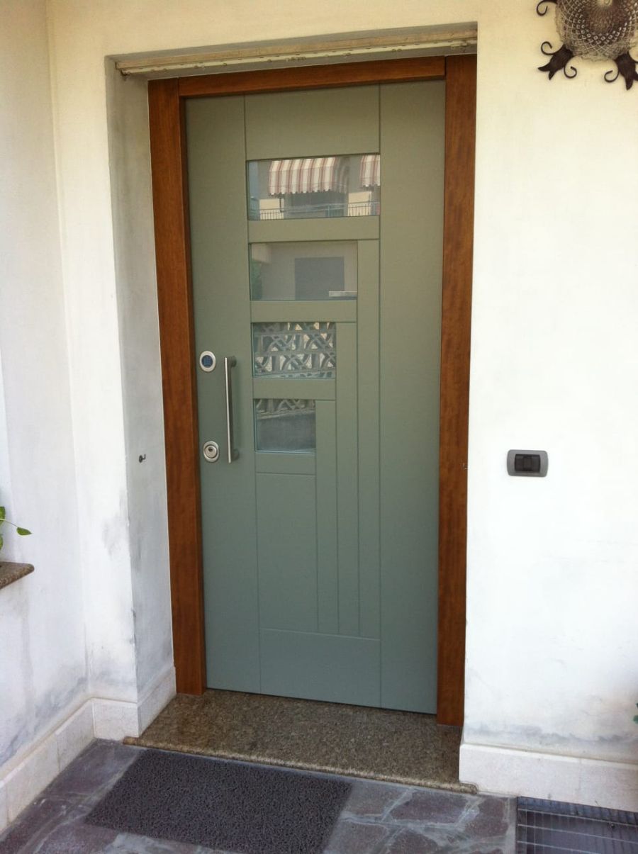 portoncino con vetro