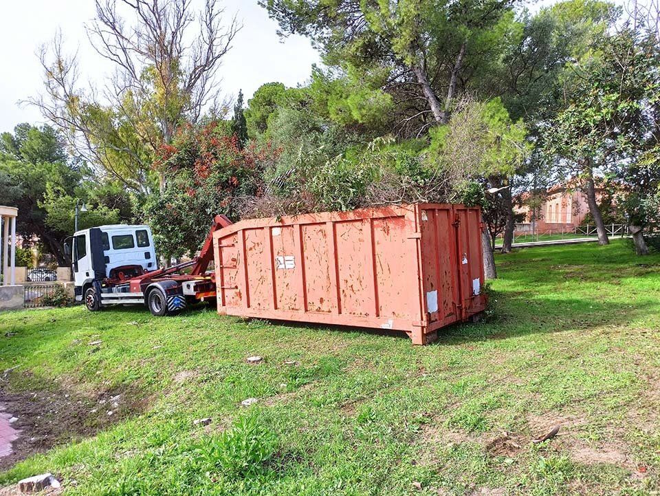 cassone per caricare scarti