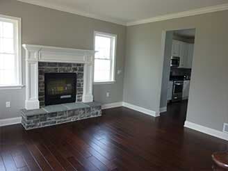 Fire place in the Remodeled Living Room — Interior Remodel in Lancaster, PA