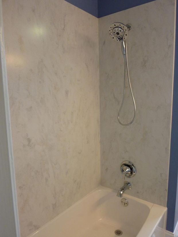 Bathroom Remodeling — Bathtub with Shower in Lancaster, PA