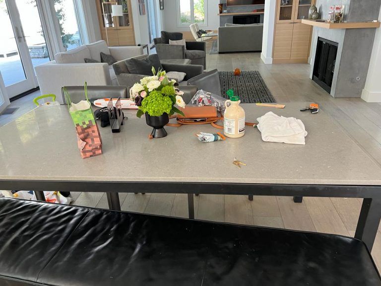 Before Cleaning The Dinner Table — Marin County, CA — Maricela's House Cleaning Services