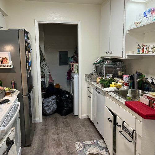 Before Cleaning The Hallway In The Kitchen — Marin County, CA — Maricela's House Cleaning Services