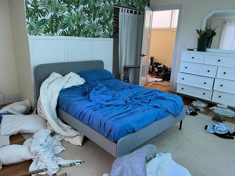 Before Cleaning The Bed — Marin County, CA — Maricela's House Cleaning Services