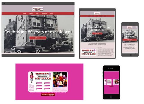 Homer's Ice Cream Website Demo