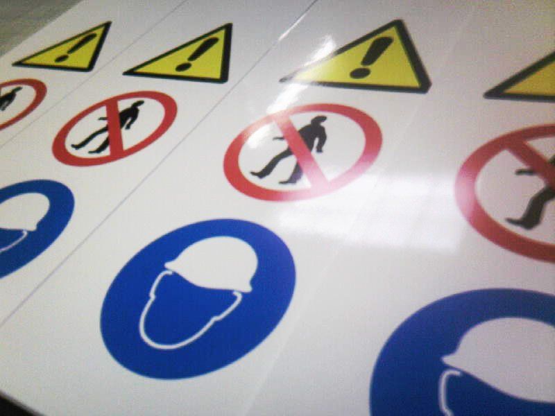 View of various health and safety sign designed by experts