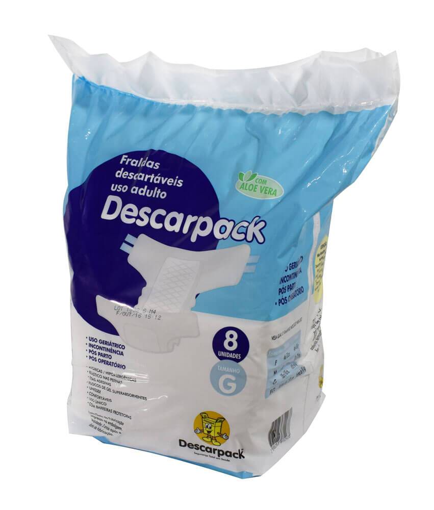 Fraldas Geriátricas Descarpack | Distribuído pela Disk Fraldas