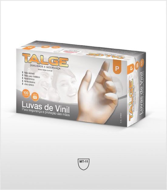 Luvas Vinil Descartáveis Talge | Distribuído pela Disk Fraldas