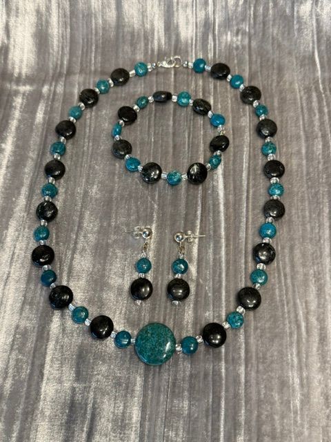 Necklace, Earrings and Bracelet set