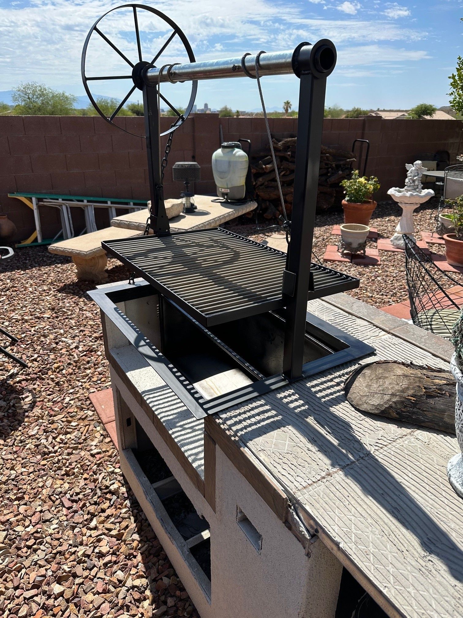 Iron BBQ Grill — Tucson, AZ — D Handyman LLC Rod Iron & Fencing Services