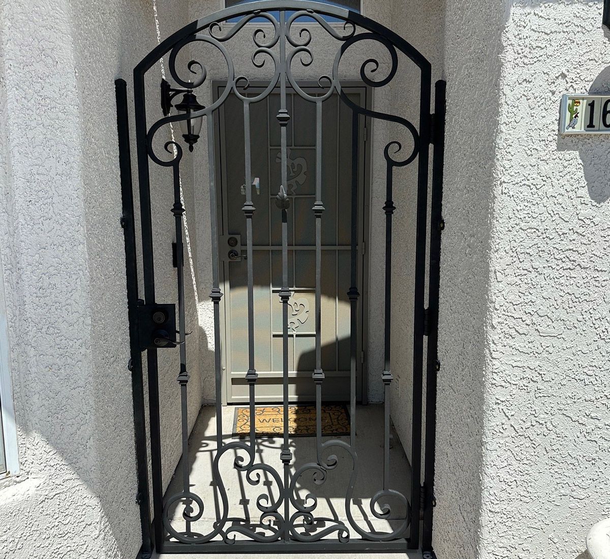 Iron Security Door — Tucson, AZ — D Handyman LLC Rod Iron & Fencing Services