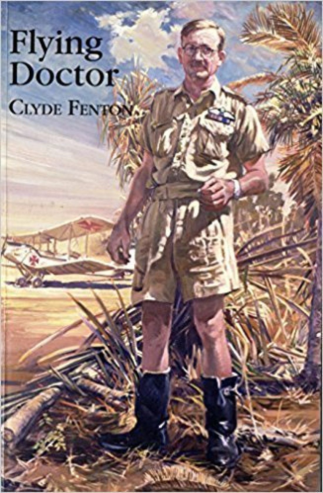 A painting of a man in a military uniform standing in a field.