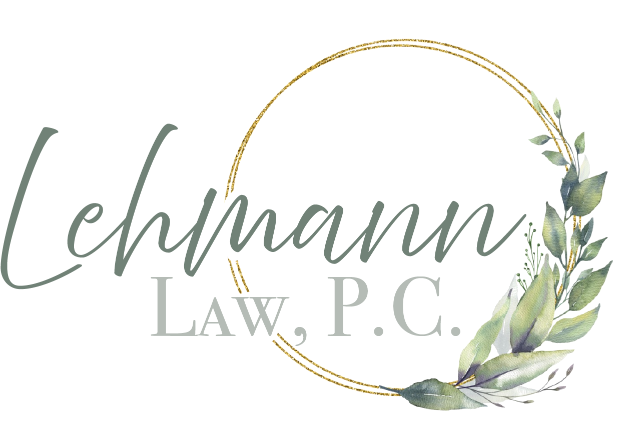 A white logo for a law firm with a pillar.