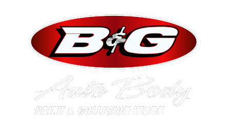 B&G Auto Body logo representing professional paint and collision repair services.