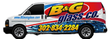 B&G Auto Glass service van used for mobile windshield repair and replacement