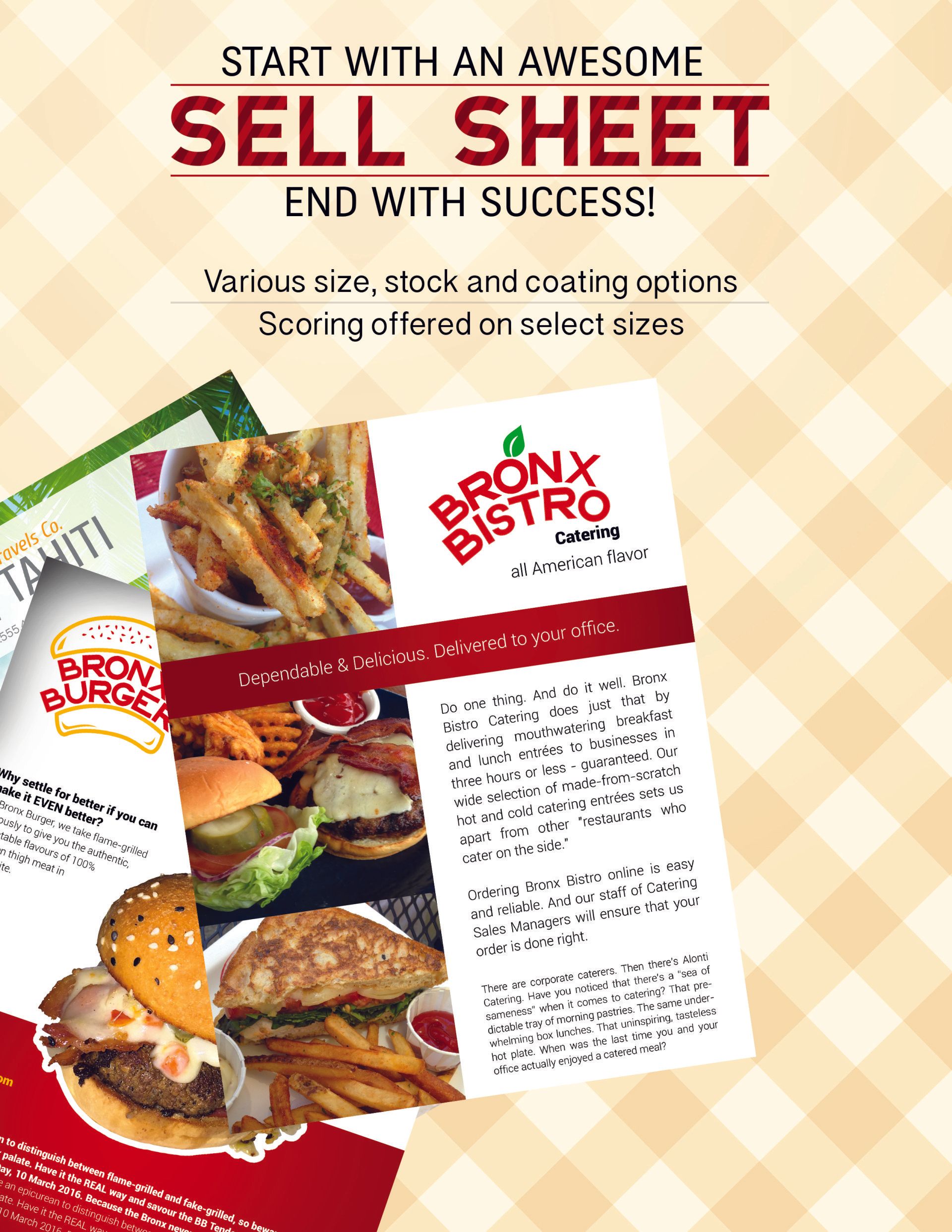 Start with an awesome sell sheet end with success !