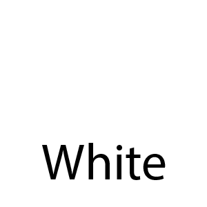 The word white is written in black on a white background.