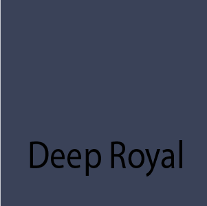 A blue background with the words deep royal on it