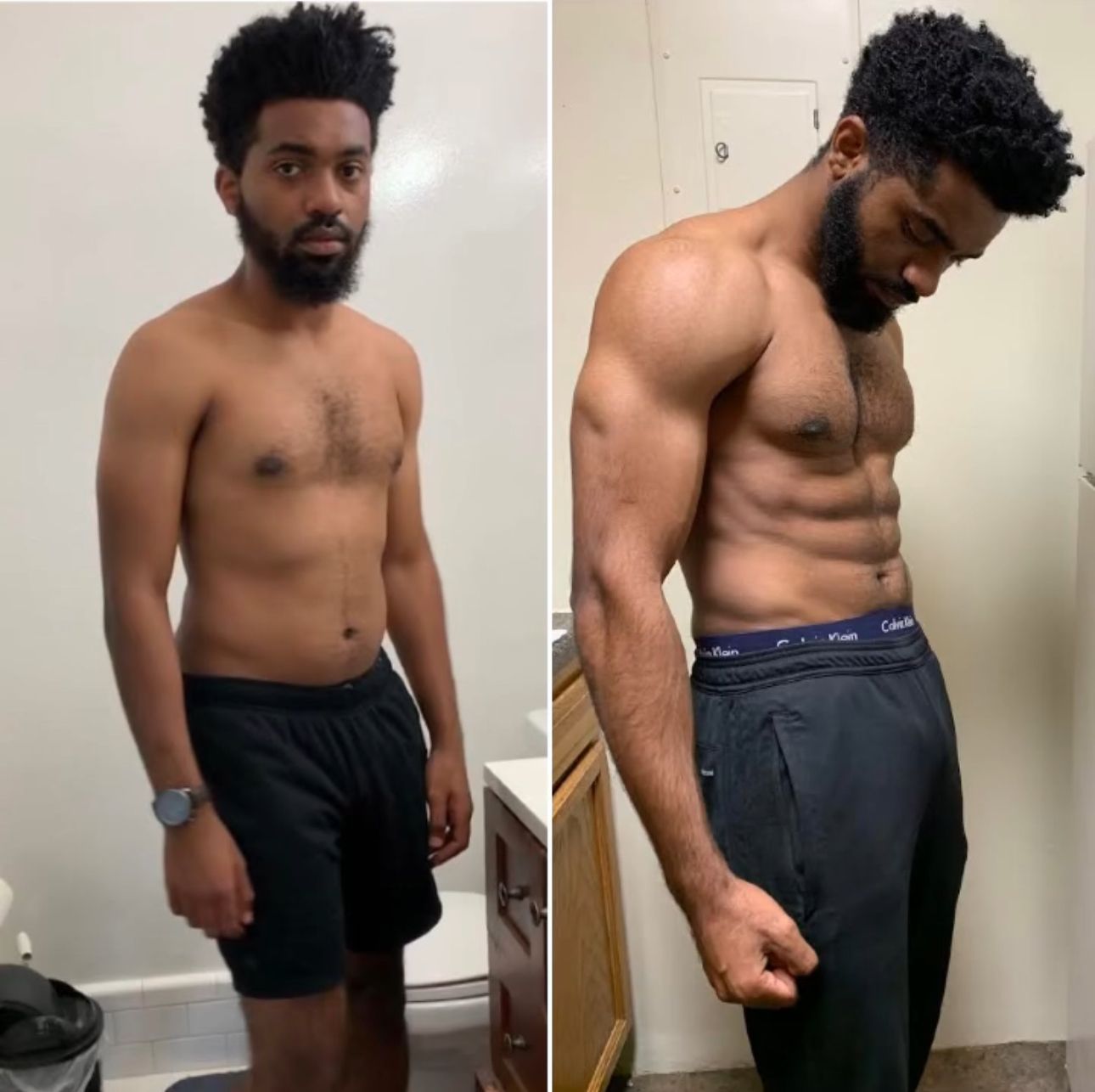 before and after transformation.