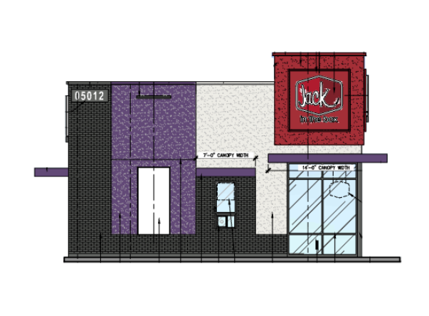 Jack in the Box construction in Louisville