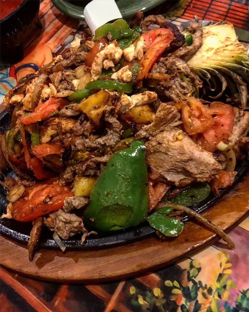 A close up of a plate of food on a table