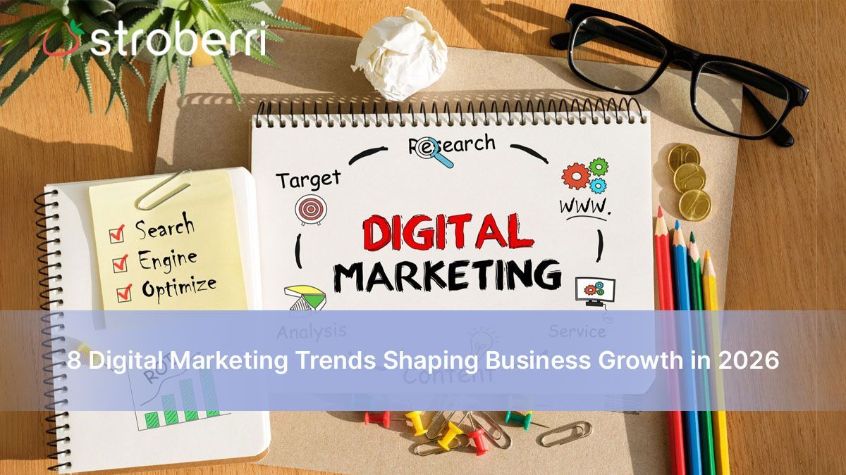Digital marketing trends 2026 including AI video ads, SEO blogging and social media
strategies