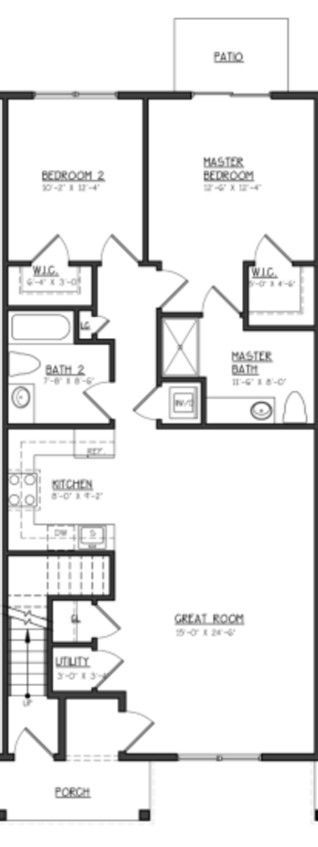 A black and white floor plan of a house