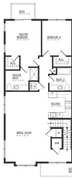 A black and white floor plan of a house