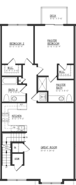 A black and white floor plan of a house