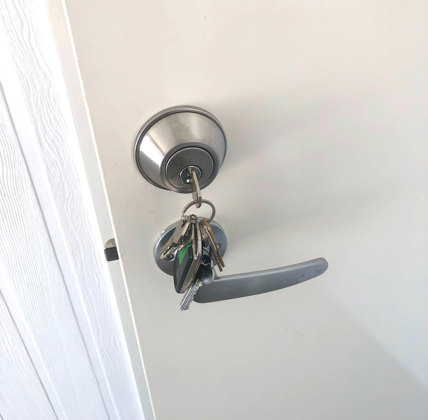 Newly Installed Door Lock