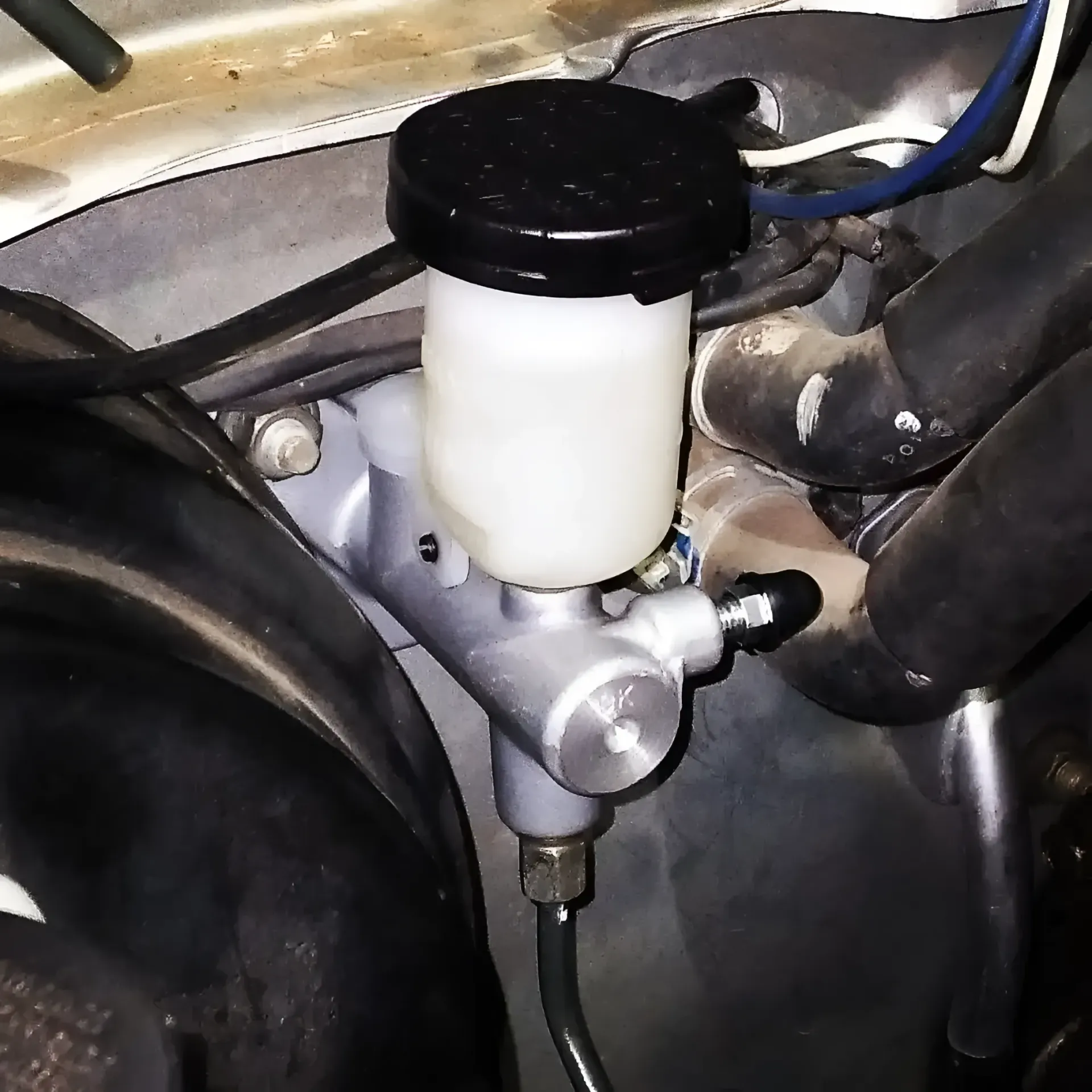 A Car's Brake Master Cylinder With a Black Cap — Assassin Automotive Solutions in South Murwillumbah, NSW