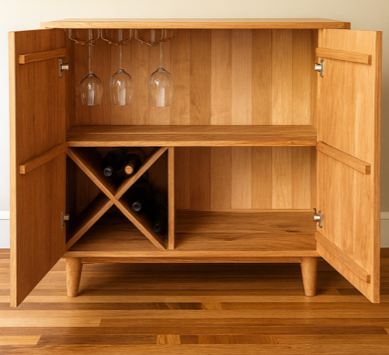 Dining room with wooden walls, oval table, chairs, pendant lights, and large window.