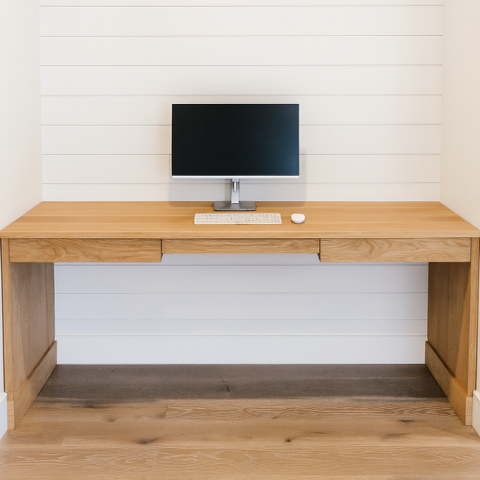 Wooden dining area with loft; table, bench, chairs, and rustic staircase.