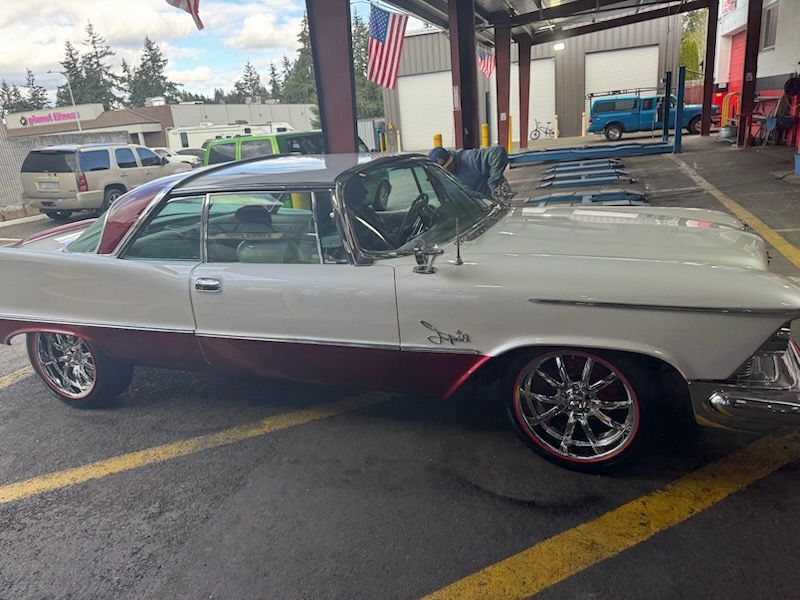 vintage car in garage | Factory Direct Tire Sales