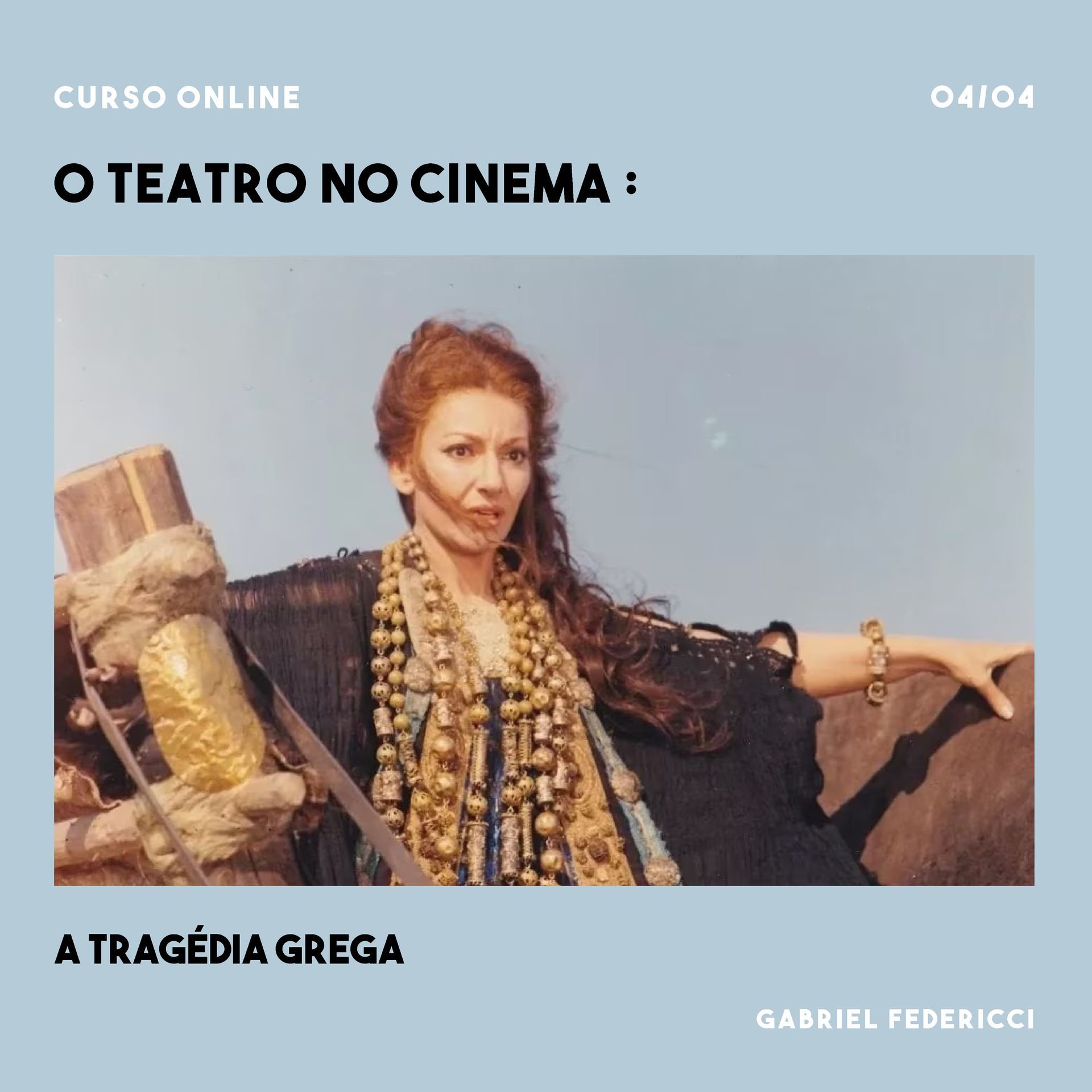 Um pôster para gabriel federicci 'so teatro no cinema