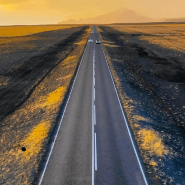 a long road in Odessa Tx