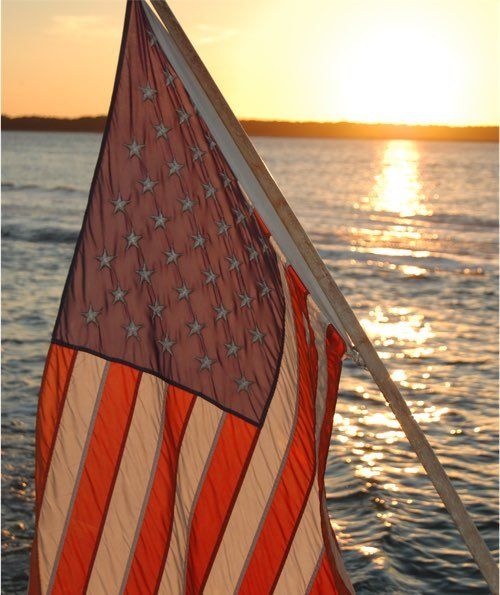 Sunset on the 4th of July from our dolphin tour boat (Hilton Head Dolphin & Nature Tours by Sonny C Charters)