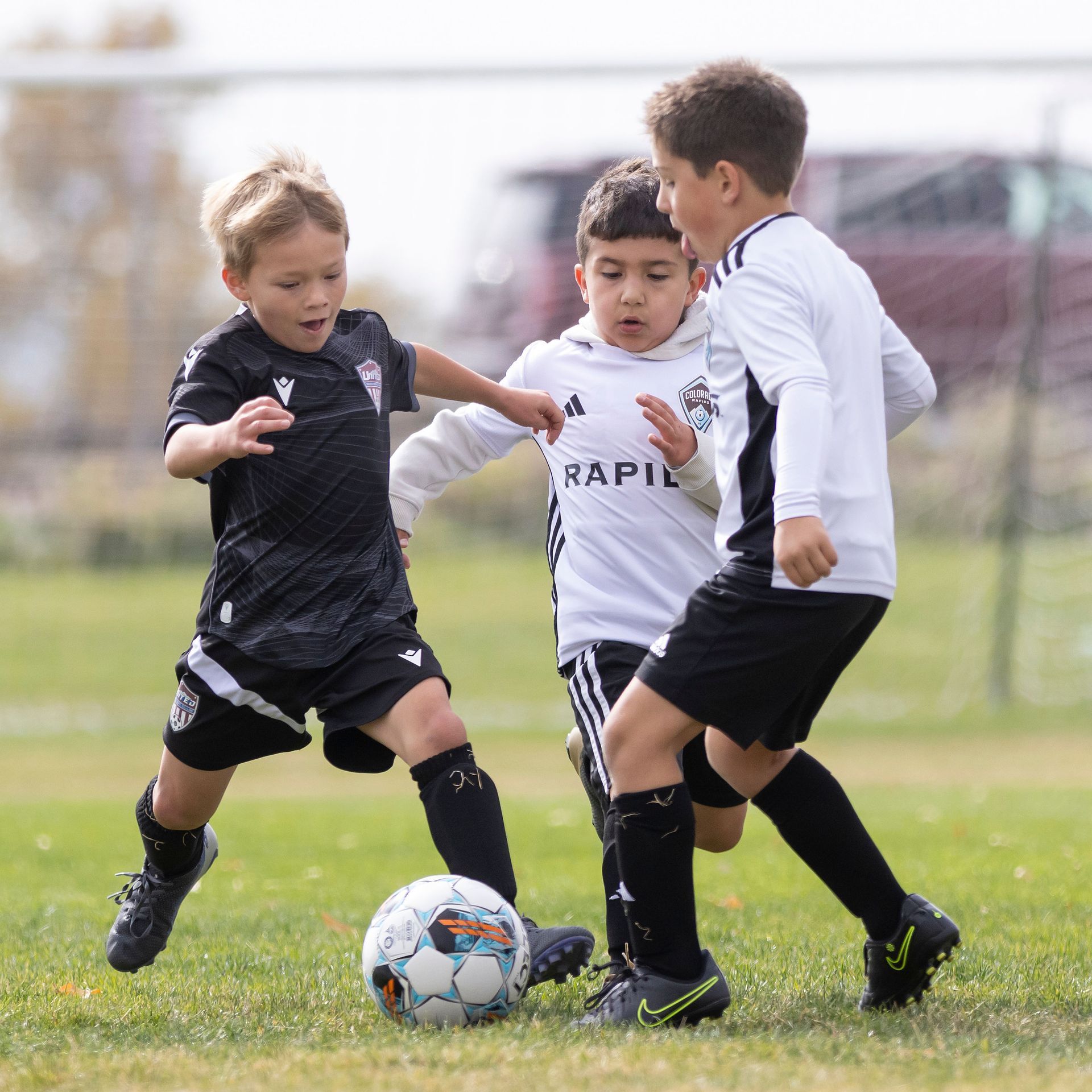 Developmental soccer program teaching boys and girls ages 5-8 the fundamentals of soccer.